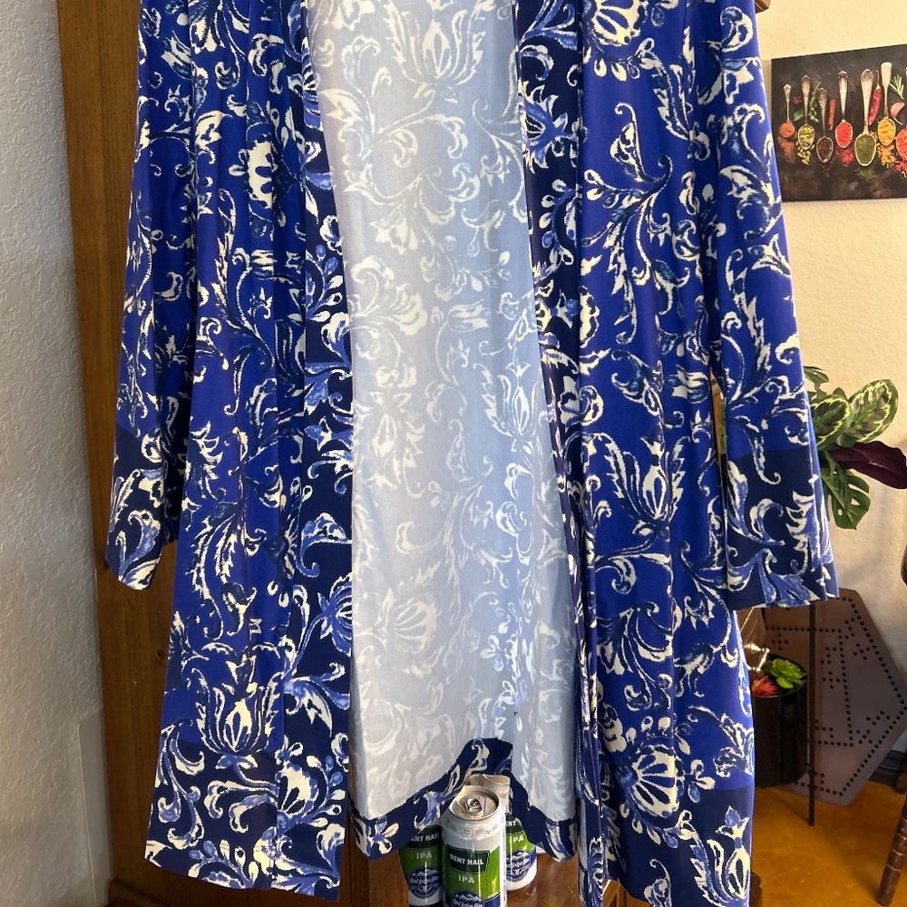 Light weight navy floral sweater